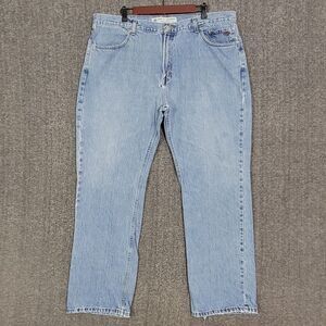 Harley Davidson Jeans Mens 40x31 Blue Relaxed Fit Straight Leg Distressed Denim